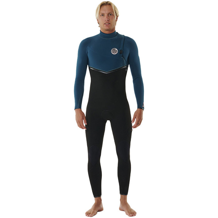 2024 Rip Curl Mens E-Bomb 3/2mm Zip Free Wetsuit 14VMFS - Blue Green